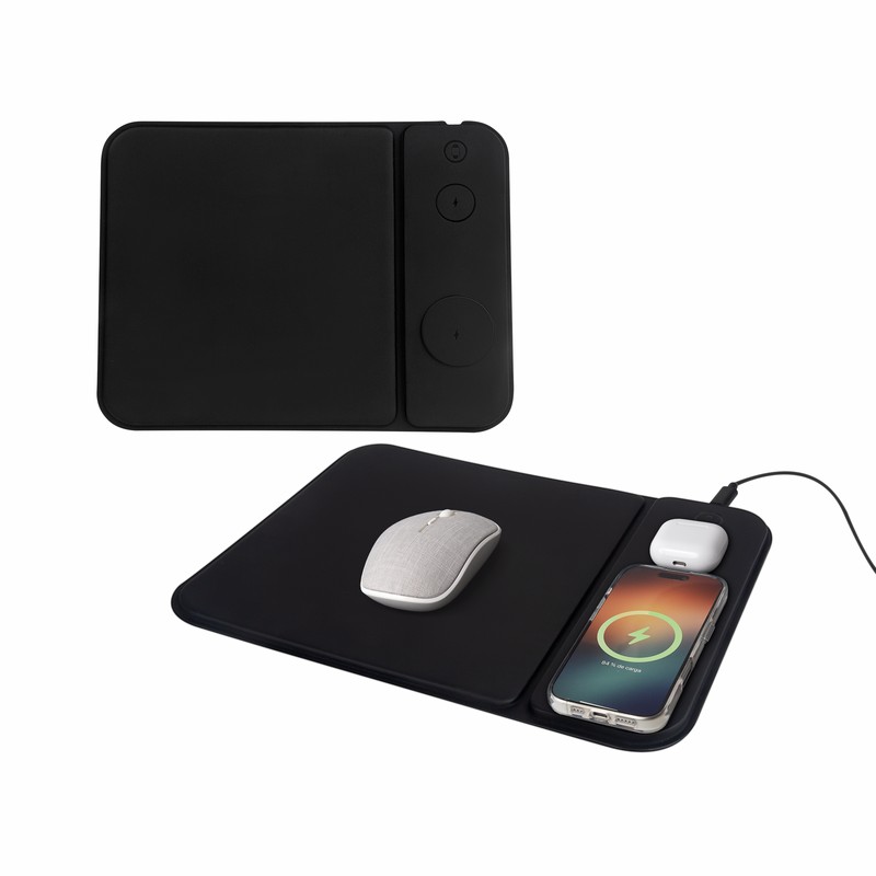 Mouse promocionales pad cargador iskra