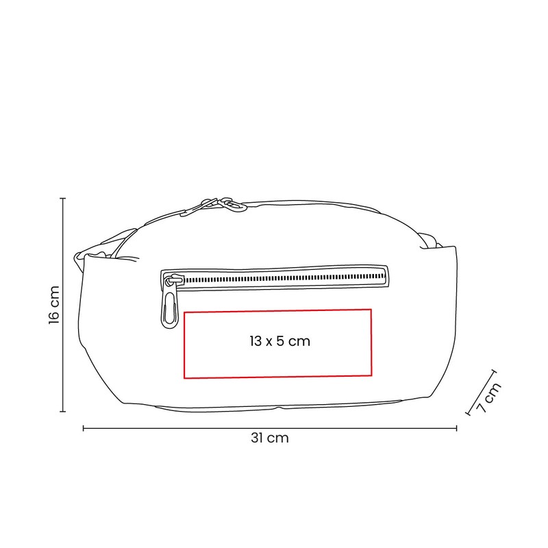 Bolsa promocionales cangurera keron