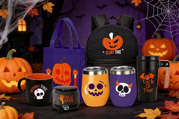 Artículos promocionales para Halloween personalizados para empresas y eventos.